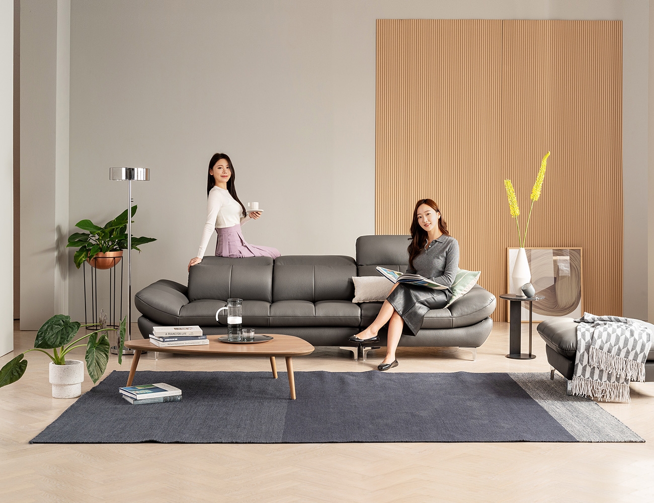 Ghế sofa da bò tự nhiên Berami 3,5 chỗ ngồi