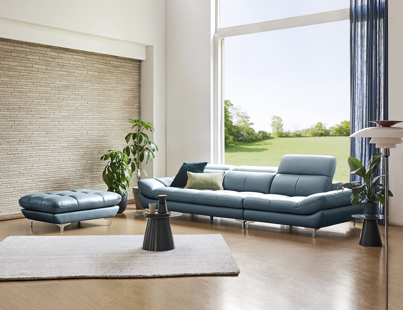Ghế sofa da bò tự nhiên Berami 4 chỗ ngồi tiện dụng