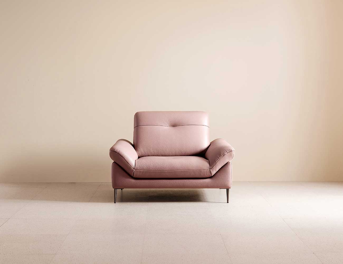 Ghế sofa da bò tự nhiên đơn chỗ ngồi Avenuel