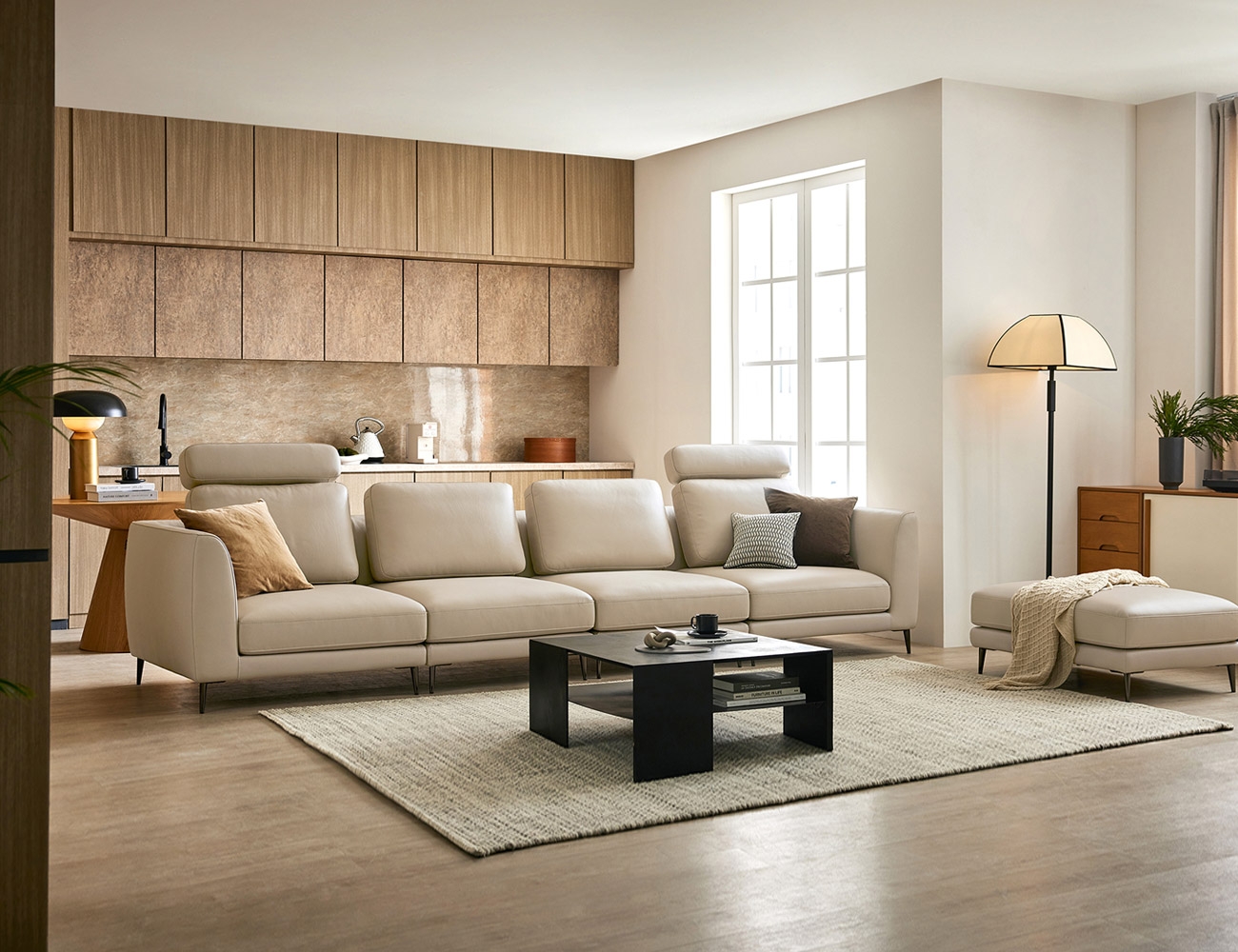 Ghế sofa da cotton tự nhiên 6 chỗ ngồi cho người mới bắt đầu