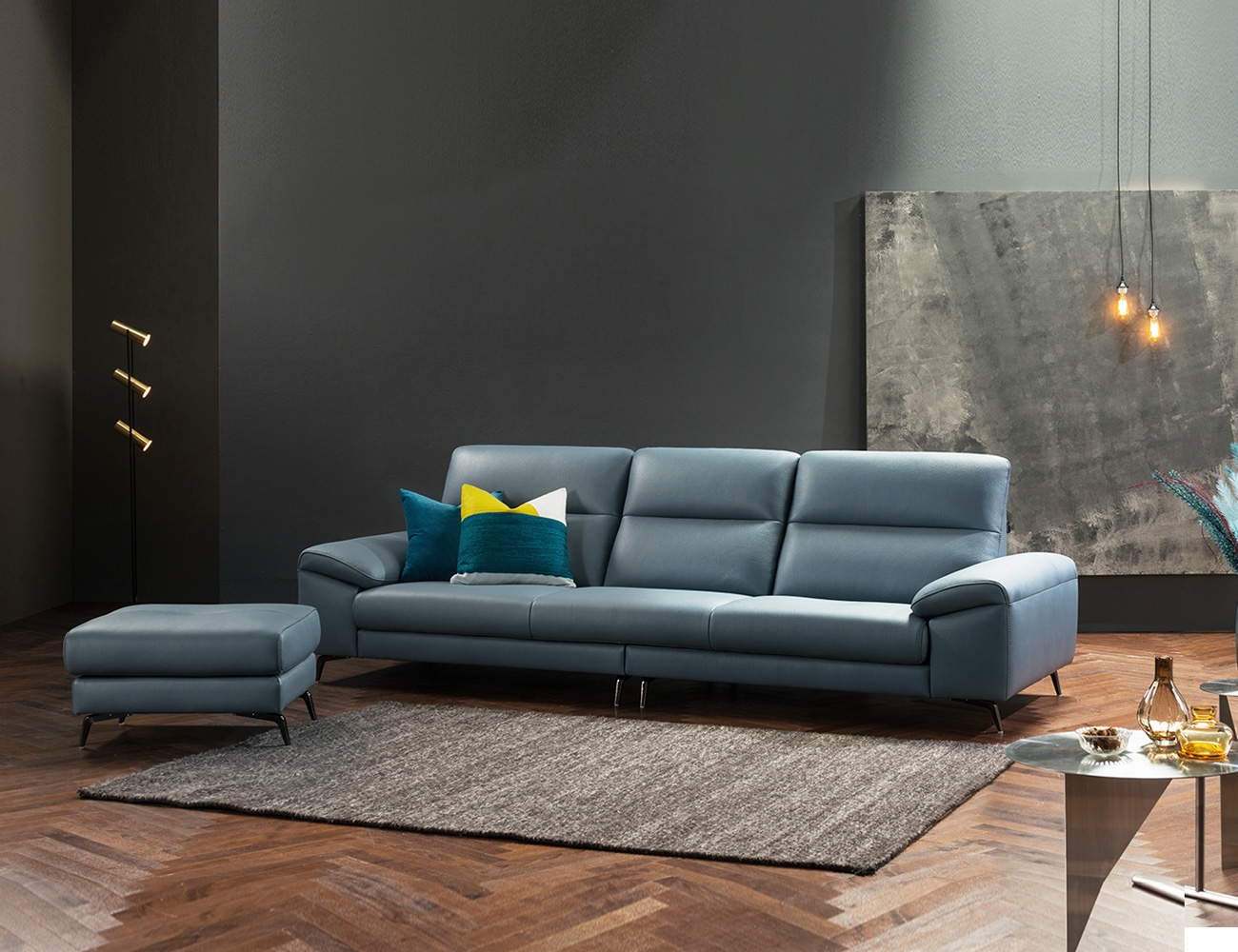 Ghế sofa da bò 4 người