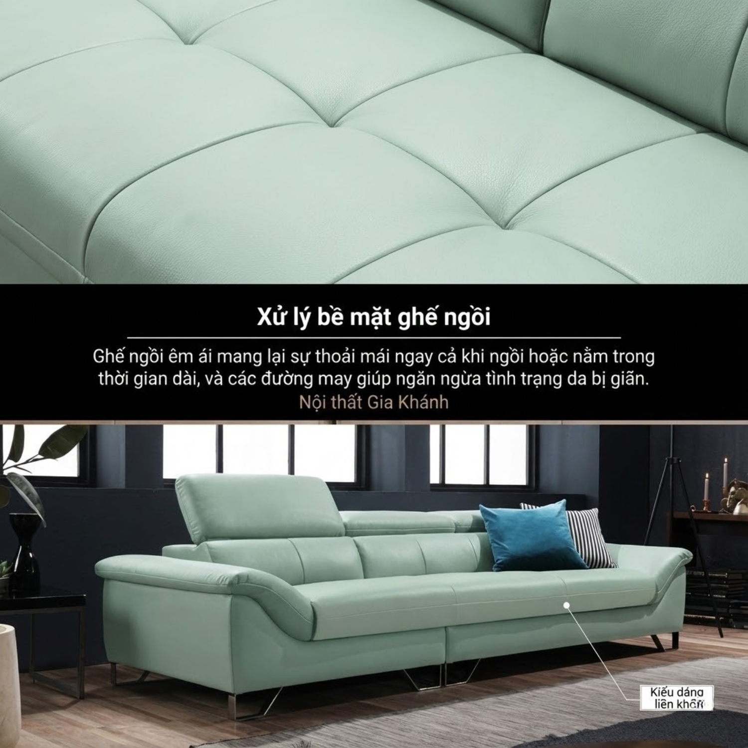 ghế sofa da bò tự nhiên haven