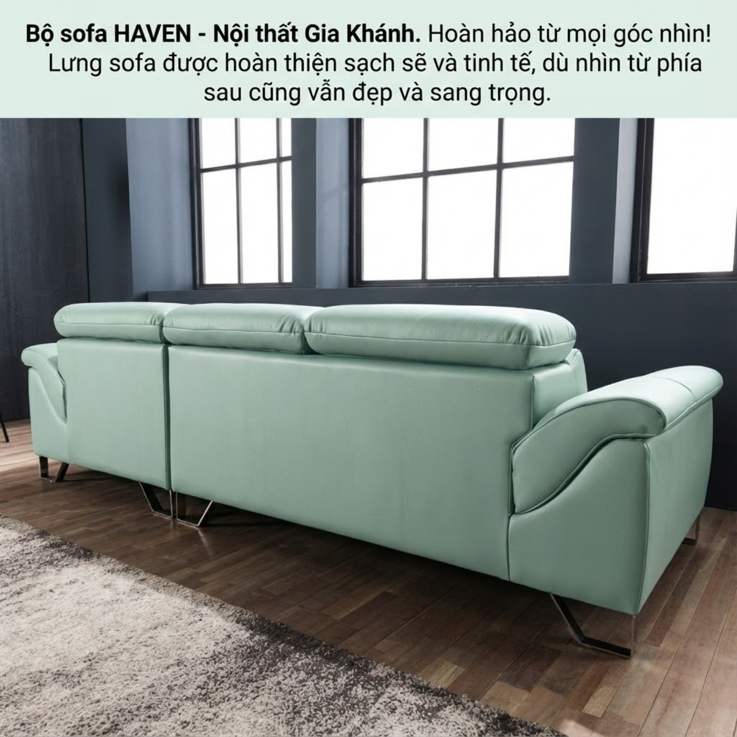 ghế sofa da bò tự nhiên haven
