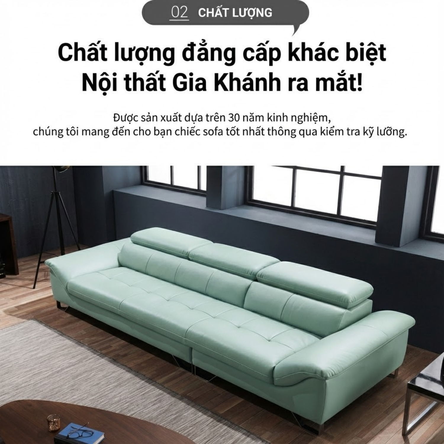 ghế sofa da bò tự nhiên haven