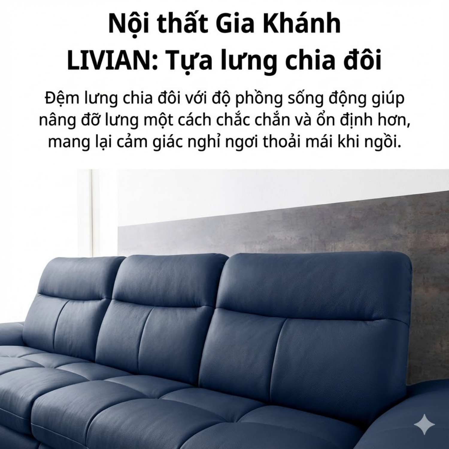 Sofa Hiện Đại Dáng Băng Bọc Da Livian