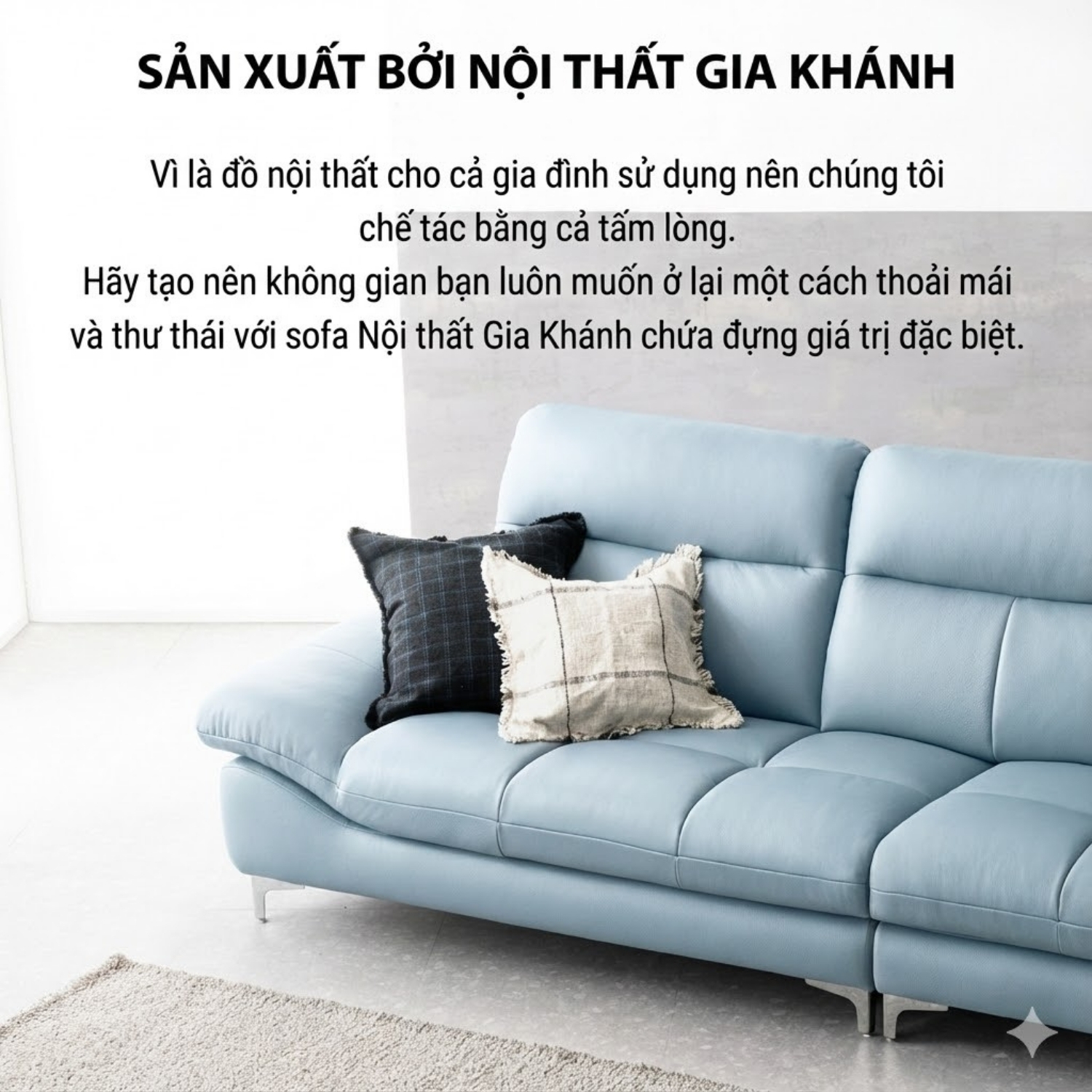 Sofa Văng Bọc Da Bò AVALYN Kiểu Dáng Hiện Đại