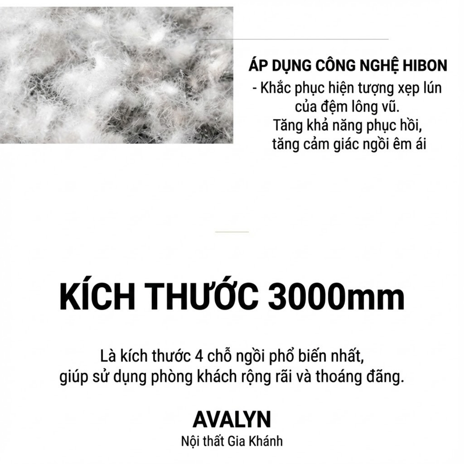 Sofa Văng Bọc Da Bò AVALYN Kiểu Dáng Hiện Đại