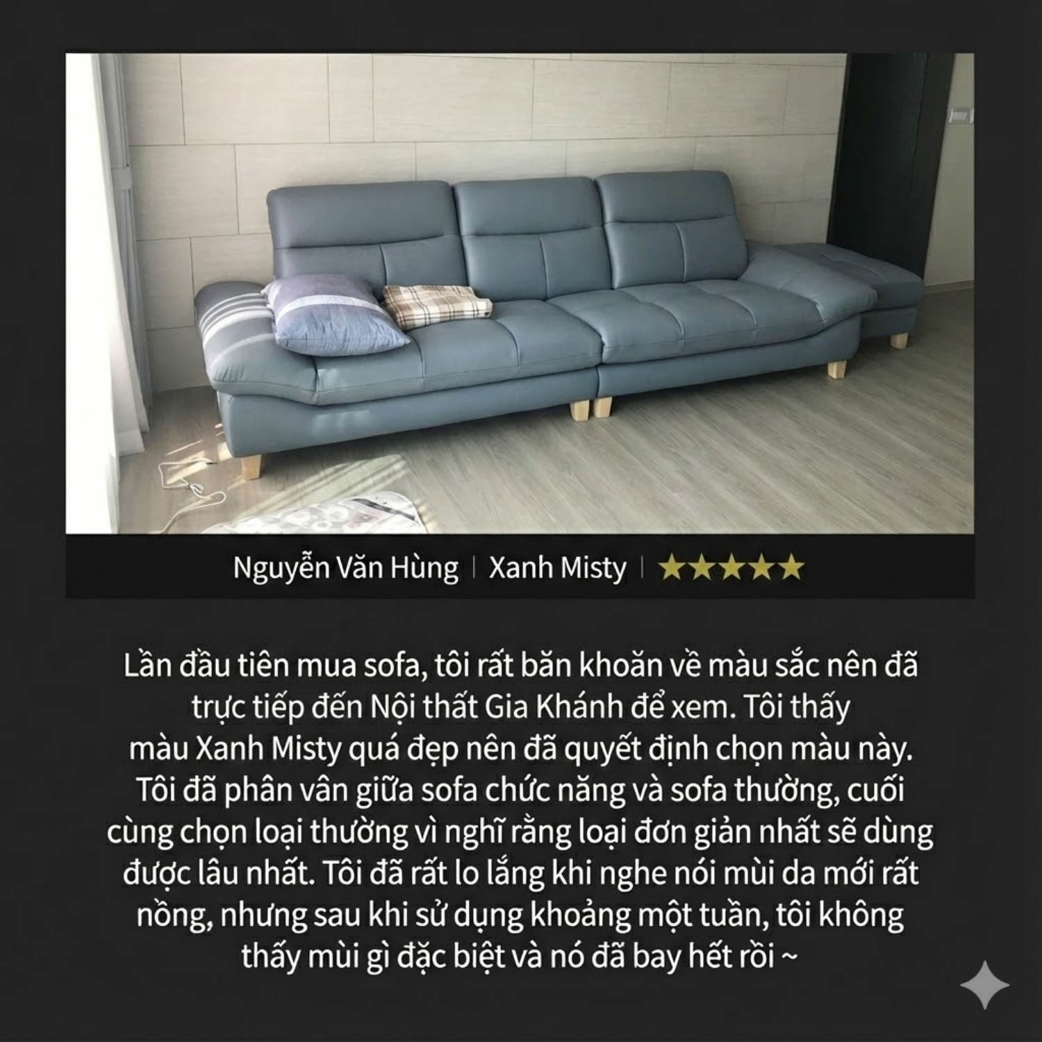 Sofa Văng Bọc Da Bò AVALYN Kiểu Dáng Hiện Đại